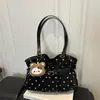Bolsa tote transfronteiriça de moda nova, grande capacidade, descontraída, com bolinhas, bolsa de mão, bolsa de ombro e bolsa de axila 2026, nova e estilosa
