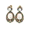 Pendientes de Aleación de Cobre para Mujer con Estilo Retro Francés, Diseño de Nicho, Temperamento Elegante de Gama Alta, Transmisión en Vivo Transfronteriza de Segunda Mano