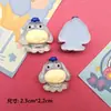 Color gelatina oso de dibujos animados tigre cachorro accesorios de resina diy pegamento de crema funda de teléfono tocado pasador pegatinas decorativas
