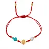 Pulseira de Moda Versátil Mais Vendida Transfronteiriça com Materiais Mistos, Contas Geométricas Redondas, Estilosa para o Dia a Dia, Ajustável, Disponível para Atacado