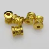 Accesorios para pulseras de cuentas diy cuentas de transferencia de aleación de oro imitación cuentas de oro de refuerzo accesorios chapados en oro de 24k cuentas sueltas pulsera