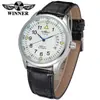 Reloj T-Winner/Victor 8024 para Hombre y Mujer con Correa Digital de Cuero, Resistente al Agua, Calendario, Correa de Cuero, Reloj Mecánico