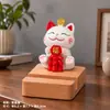 Suporte de Celular Gato da Sorte Ornamento para Mesa de Escritório Decoração de Mesa Presente para Colegas Lembrança de Ano Novo Suporte para Assistir Dramas