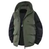 Chaleco de Algodón para Hombre Otoño Invierno con Terciopelo Grueso con Capucha Chaleco de Trabajo Multibolsillos Cuello Alto Chaleco para Hombre al Aire Libre de Moda