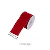 Cinta de lino sintético en stock para decoraciones navideñas, cinta navideña impresa a medida con purpurina, transfronterizo a medida