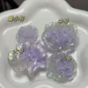 Sapatos Populares de Verão de Alta Qualidade com Glitter Fino e Apliques Florais Planos Tamancos DIY Feitos à Mão Embalagem Multiúso Pronta para Revenda