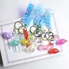 Colgante de Flamenco Colorido Electroplateado Accesorios para Manualidades DIY con Cuentas Llavero Colgante Lindo Materiales para Juguetes Infantiles