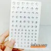 Cara Cara Autoadhesivo Maquillaje Pegatina Ceja Diamante Pegatina Bola de Diamante Niños Mariposa Tul Hilo de Seda Escenario Actuación