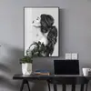 Pintura Decorativa para Corredor Arte Simples Moderno Figura Pintura a Óleo Abstrata Mural para Alojamento Local Pintura para Pendurar na Parede de Fundo da Sala de Estar Nórdica