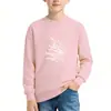 Sudadera Casual de Marca Popular y de Moda para Niños, Estilo Americano Elegante con Estampado de Letras, Manga Larga, Cuello Redondo, Chaqueta de Primavera Transfronteriza