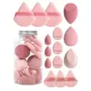 Conjunto de Esponjas para Maquiagem Ovos de Beleza Venda Quente Transfronteiriça Conjunto de 15 Peças Esponja de Ar Comprimido Ferramenta de Beleza Esponja que Não Absorve Pó Pincel para Maquiagem
