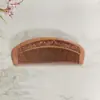 Peine de madera de durazno natural Madera estática portátil doméstico masaje peine de madera de pera para hombres y mujeres cabello largo