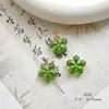 Cuentas de Cristal Checo Pintadas en Oro Doméstico Retro Caracol Pájaro Flor de Durazno Material Hecho a Mano Pulsera Cadena de Teléfono Móvil Accesorios de Joyería