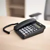 Frete Grátis Telefone Deli 792 Telefone Fixo Sem Bateria para Uso no Escritório e em Casa com Calculadora, Atacado