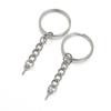 Venta Caliente Transfronteriza Llavero Electrochapado Anillo de Metal con Cadena Colgante Ojo de Carnero DIY Llavero Colgante Anillo de Hierro Accesorios