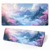 Mouse Pad Floral Romântico para Jogos de E-Sports, Tapete Grande para Mesa de Computador de Escritório, Tapete para Teclado Atacado