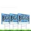 Letrero de Huevos Frescos de Granja Estilo Nuevo Transfronterizo Hecho de Material Plástico Corrugado para Venta de Huevos Rurales y Publicidad en el Patio