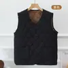 Chaleco de forro polar para hombre de otoño e invierno para papás, forro interior cálido, con forro polar, cálido, chaleco transfronterizo, chaleco engrosado para mediana edad y personas mayores