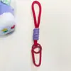Lanyard para Teléfono Llavero Bloque de Color Dopamina Lanyard para Bolso Anudado Cuerda Tejida a Mano Exquisita Muñeca