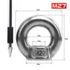 Porca com olhal em aço inoxidável 304, tipo parafuso com olhal circular, porca de alta resistência M3 4 5 6 810 apertada manualmente