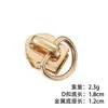 Anxin fundido 5# metal zíper puxar D fivela puxar puxar metal ferragens acessórios de zíper DIY fabricantes podem encomendar