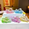 Llavero Luminoso de Motocicleta de Moda para Tiktok Figura Flotante Creativa de Acrílico Colgante de Botella de Arena Líquida Rellena de Aceite Venta al por Mayor