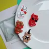 Nuevos Accesorios de Oso Pajarita Acrílica Venta al por Mayor Hechos a Mano DIY Pegamento de Crema Pinzas para el Cabello de Niños Decoraciones para Ropa Funda de Teléfono