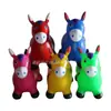 Vendas Diretas da Fábrica Cavalo de Pular Espessado Brinquedo de Jardim de Infância Cavalo de Couro Unicórnio Desenho Animado Piscando Som Música Exibição de Barraca