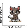 Parche Bordado Termoadhesivo Fiesta de Gatos Parche Bordado de Gatito de Dibujos Animados Parche Decorativo para Bolsa de Juguete de Moda Lindo Miau Miau