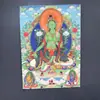 Fornecimento do Fabricante Tecido de Seda Nepalesa do Tibete Pintura em Tela Thangka Tara Verde Pintura do Buda da Medicina Núcleo Bodhisattva Ksitigarbha Pintura Pendurada