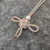 Novo Nó Auspicioso Estilo Chinês Corda de Pendurar Nó Chinês, Corda de Alça Estilo Pérola Tecida à Mão, Pingente de Franja para Bolsa Estilo Antigo