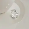 Anillo de Plata de Ley S925 Diseño para Mujer Anillo Sencillo Liso Anillo de Plata Nicho Gama Alta Anillo Antidesvanecimiento Joyería al por Mayor