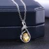 Collar con colgante de circonita y diamante con garra geométrica para mujer, joyería personalizada para parejas, gran oferta transfronteriza de Cao Shi