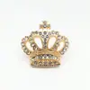 Broche de coroa atacado temperamento terno acessórios de vestuário profissional pino anti-luz liga incrustada strass broche