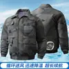 Roupas de Verão com Ar Condicionado de Secagem Rápida para Resfriamento e Alívio do Calor, Roupas de Trabalho Respiráveis para Canteiros de Obras, Jaquetas Refrigeradas por Ventilador, Roupas Frescas para Trabalho na Construção