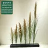 Cana artificial, grama de cebola, planta verde artificial única para paisagismo, capim-dos-pampas artificial, grama artificial, grama de junco, flores artificiais