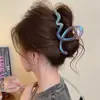 Grampo de Cabelo Tubarão de Alta Qualidade para Mulheres com Grande Volume de Cabelo e Elegante Grampo de Cabelo Ondulado 2025 Novo Estilo Grampo de Cabelo na Parte de Trás da Cabeça