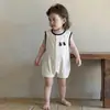 Ropa para Bebé, Conjunto de una Pieza Estilo Chaleco para Niños Pequeños, Ligero, Transpirable, Elegante, Sencillo, Lindo Traje para Gatear al Aire Libre
