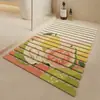 Alfombrilla de baño, alfombrilla antideslizante de PVC para el baño, la ducha y el inodoro, alfombrilla antideslizante para ducharse, alfombrilla impermeable y de drenaje para baño e inodoro