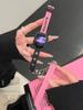 Black Pink Correa de Cadena de Denim Dopamina para Mujer con Correa de Lona para Apple Watch s9iwatch78SE65