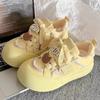 Zapatos de Tablero Originales Niche para Mujer 2025 Nueva Llegada Primavera y Verano Combinan con Todo Zapatos Blancos Pequeños para Estudiantes Zapatos de Pan a la Moda Ins