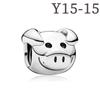 Pequenos Ornamentos de Corda Animal Panjia Leitão Mavericks Pingente Novas Contas DIY Amor Diamante Oco Acessórios