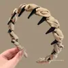 Diadema Antideslizante Negra con Dientes Ondulados para Mujer, Estilo de Alta Gama para Uso Diario, Lavado de Cara, Fijación del Cabello y Pinza de Pelo de Corona Alta