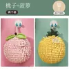 Nova Toalha de Mão de Chenille de Frutas para Pendurar Cozinha Banheiro Banheiro Espessa Bola de Mão Fofa Absorvente