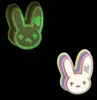 Charms para Sapato Clog do Bad Bunny que Brilham no Escuro Pulseira DIY com Acessórios Fluorescentes para Clog Decoração Atacado Transfronteiriço