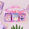 Nueva Serie de Maquillaje Soft Beauty Libro de Juegos Divertido Juego de Mesa Lindo y Moderno Juego de Pegatinas Juguete para Aliviar el Estrés Infantil