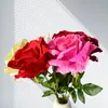 Ramo de Rosas Simuladas, Decoración de Boda de San Valentín de Alta Gama, Flores Artificiales, Muebles para el Hogar de la Sala de Estar