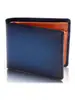 Cartera de Piel Genuina para Hombre Cartera de Monedas de Negocios Japonesa Cartera Corta Antirrobo Rfid