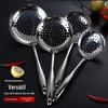 Cozinha de aço inoxidável grande colander oco alça barraca hotel frito colander óleo grade colander dreno colander