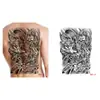 Tatuaje Temporal de Hierbas para Mitad de Espalda Pegatina Dragón Geisha Chhao Yun Pegatina de Tatuaje para Espalda Pegatina de Tatuaje Semi-Permanente de Jugo para Espalda